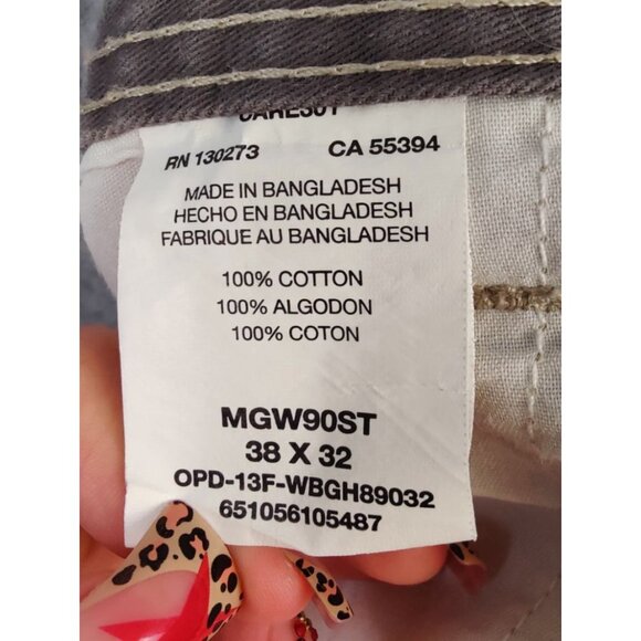 Wrangler Men's Cargo Cream Pants Size 38x32 - Picture 4 of 5